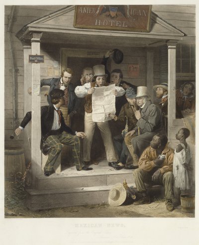 Mexican News, c. 1851 by Richard Caton after Woodville